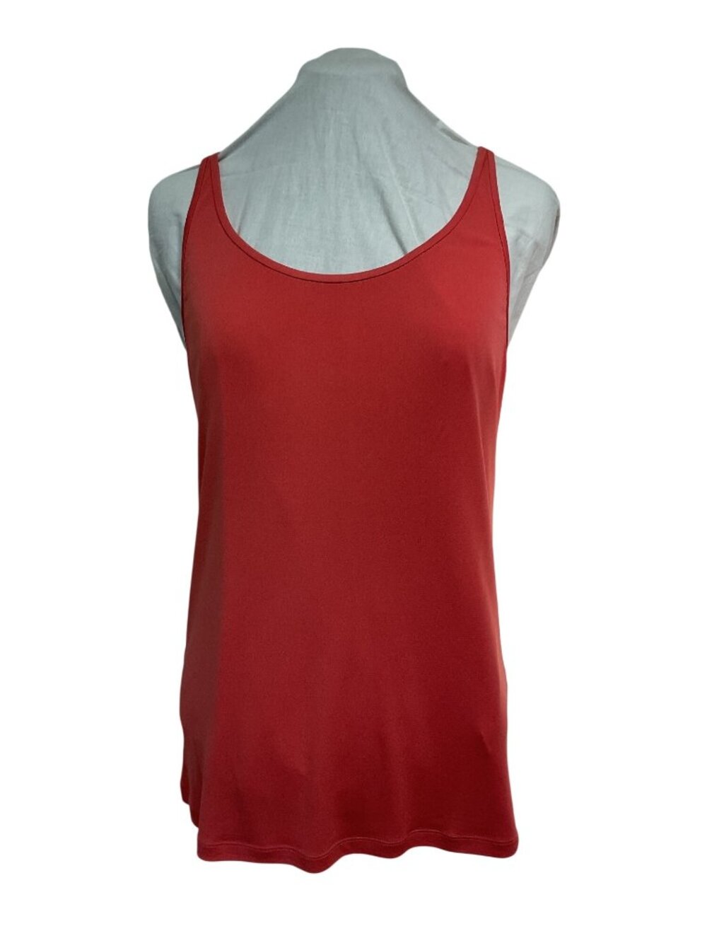 Eileen Fisher Silk Knit Tank Top Coral  Medium